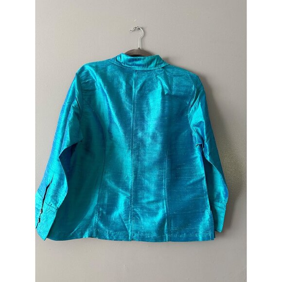 Women size XL100% Silk Blouse Boho Artsy Anni by Natural Grandma Core Cottage - Picture 7 of 7
